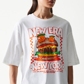 Polera New Era Food Graphic Blanco