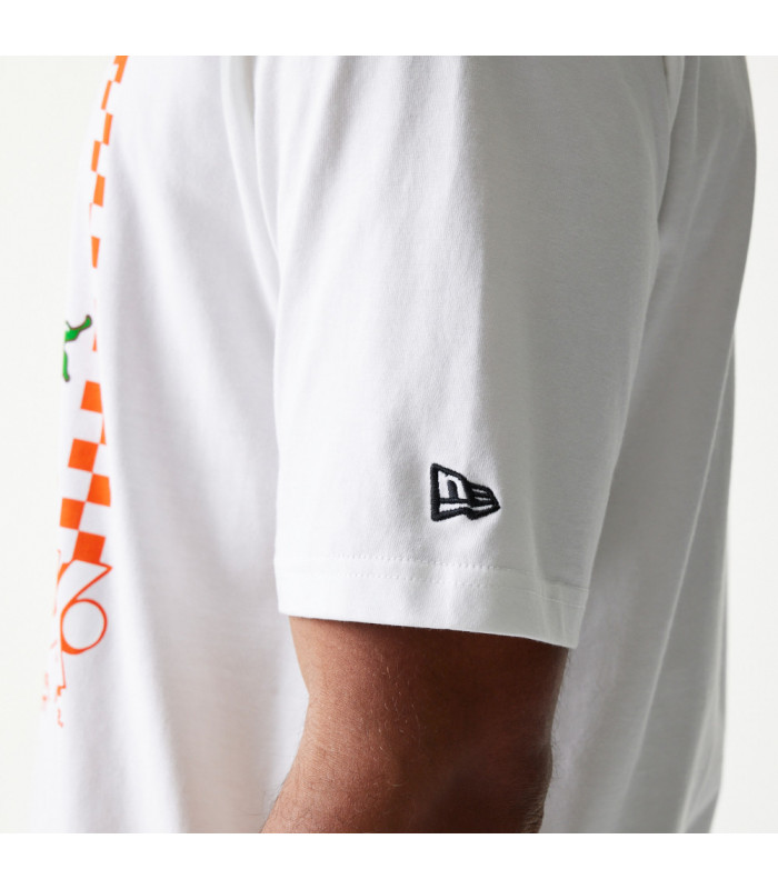 Polera New Era Food Graphic Blanco