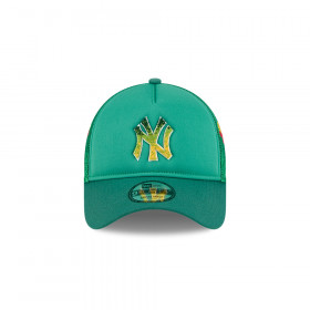 Gorra 9Forty AF MLB Ny Yankees Gradient Logo Floral Verde