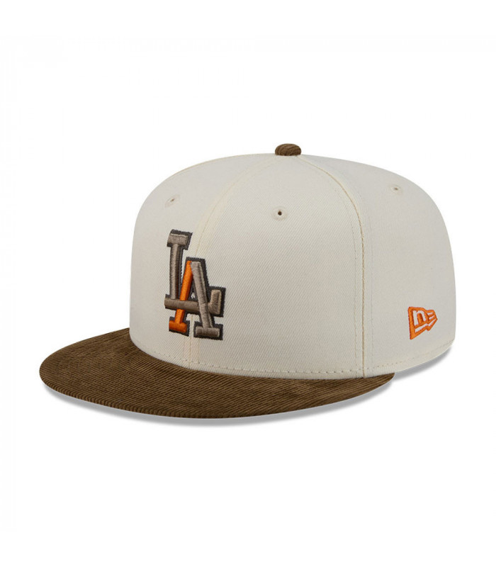 Gorra 59Fifty MLB Los Angeles Dodgers Corduroy Blanco