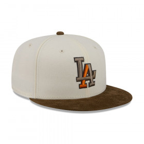 Gorra 59Fifty MLB Los Angeles Dodgers Corduroy Blanco