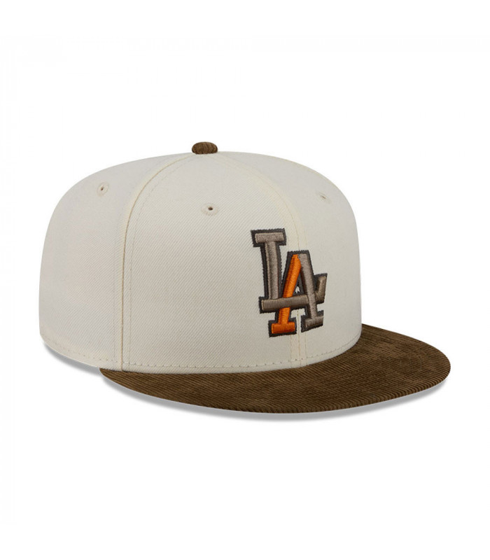 Gorra 59Fifty MLB Los Angeles Dodgers Corduroy Blanco