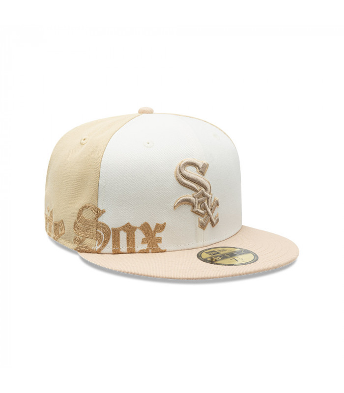 Gorra 59Fifty MLB Chicago White Sox Gothic Script Beige