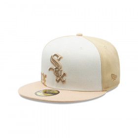 Gorra 59Fifty MLB Chicago White Sox Gothic Script Beige