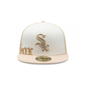 Gorra 59Fifty MLB Chicago White Sox Gothic Script Beige
