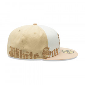Gorra 59Fifty MLB Chicago White Sox Gothic Script Beige