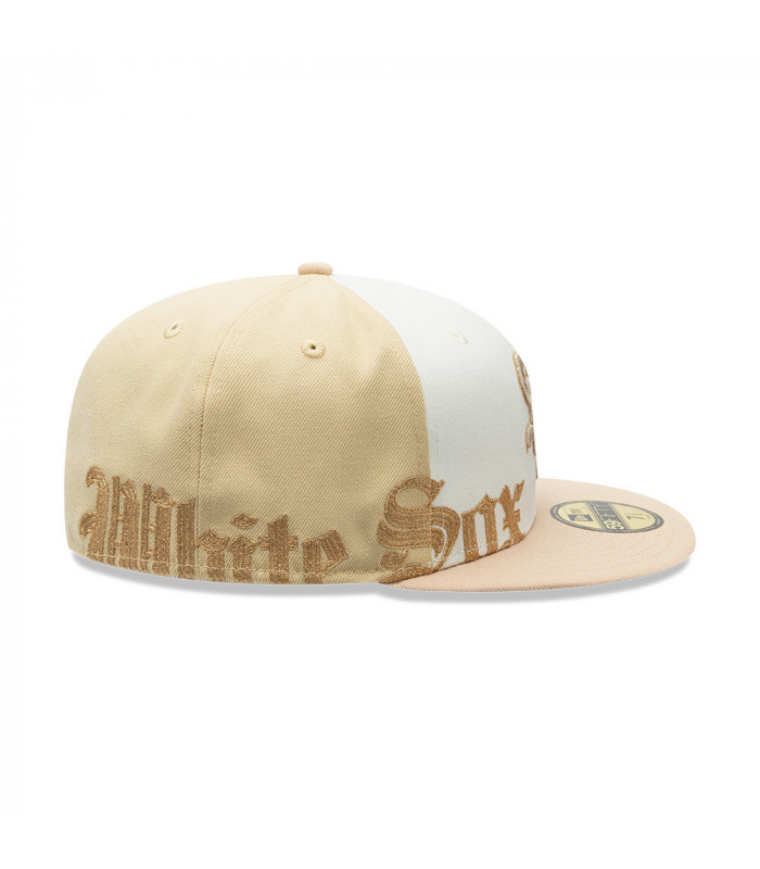 Gorra 59Fifty MLB Chicago White Sox Gothic Script Beige