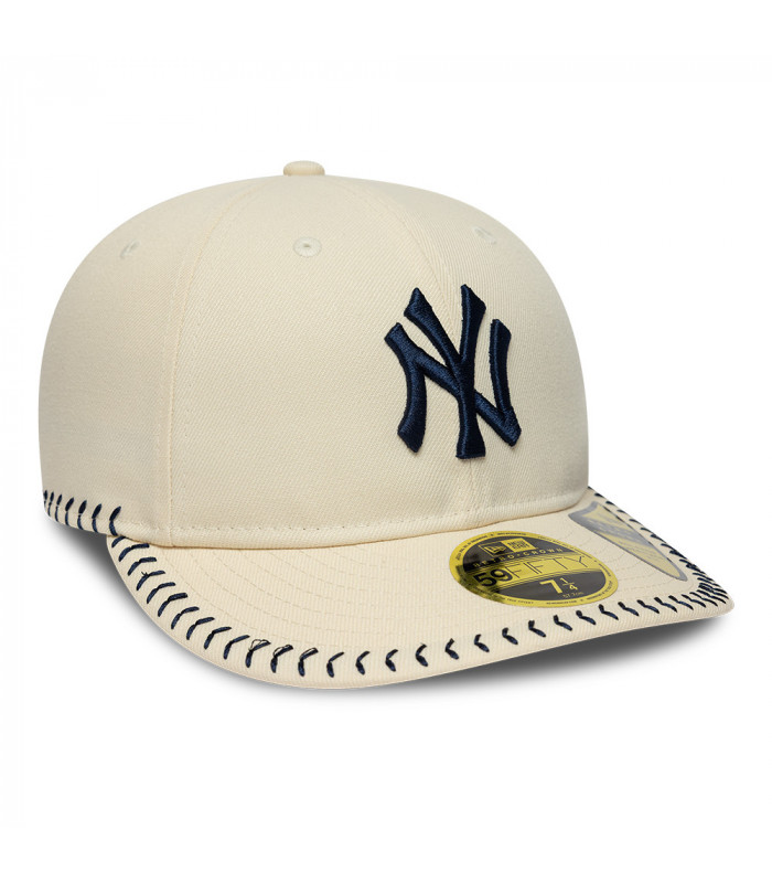 Gorra 59Fifty MLB New York Yankees BB Stitch Beige
