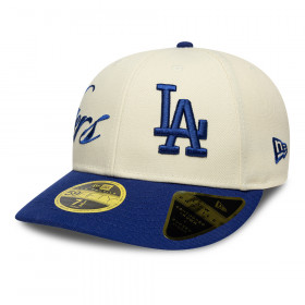 Gorra 59Fifty MLB Los Angeles Dodgers Side Script Beige