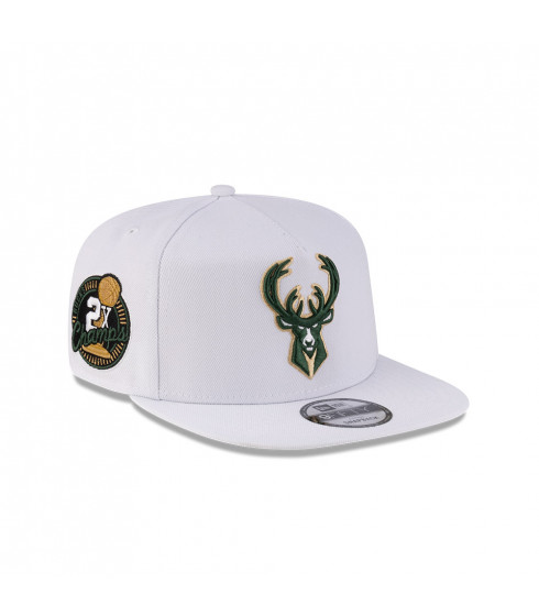 Gorra 9Fifty NBA Milwaukee Bucks Champs Blanco