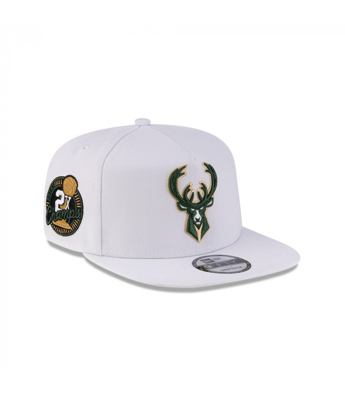 Gorra 9Fifty NBA Milwaukee Bucks Champs Blanco