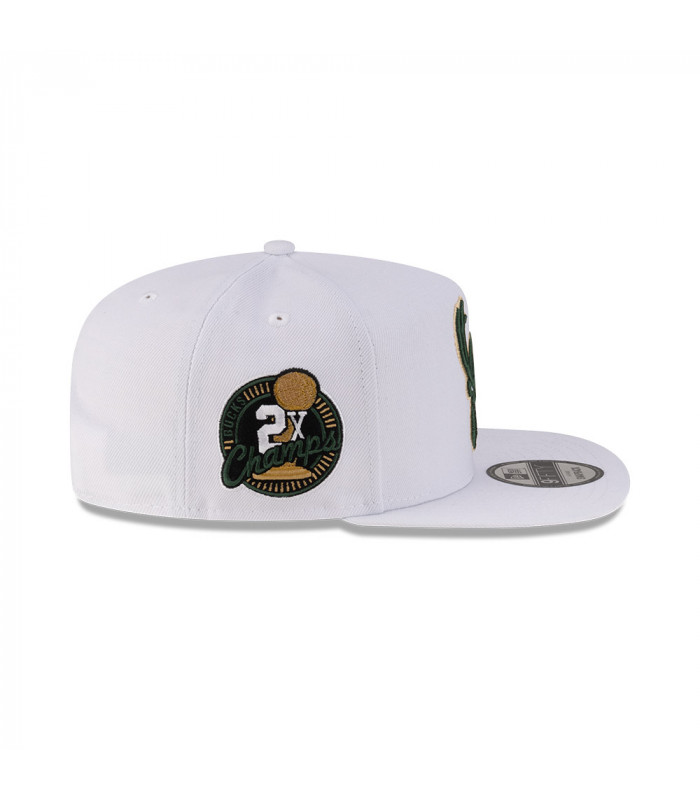 Gorra 9Fifty NBA Milwaukee Bucks Champs Blanco