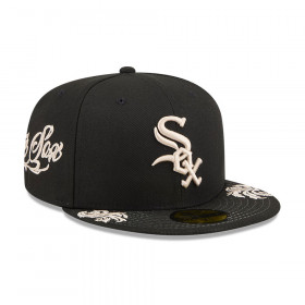 Gorra 59Fifty MLB Chicago White Sox Wordmark Negro