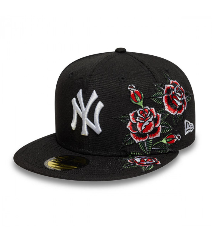 Gorra 59Fifty New York Yankees MLB Roses Black