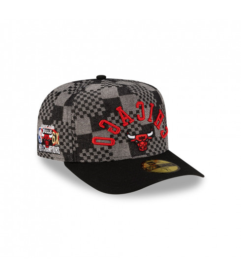 Gorra 59Fifty NBA Chicago Bulls NBA Past Negro