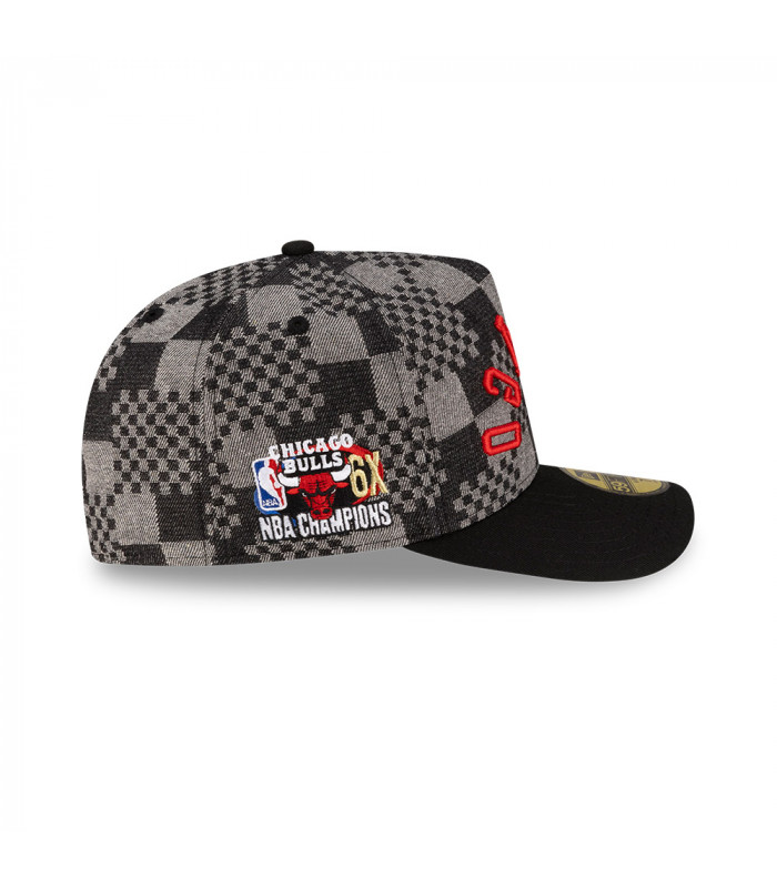 Gorra 59Fifty NBA Chicago Bulls NBA Past Negro