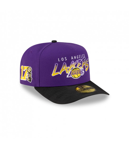 Gorra 59Fifty NBA Los Angeles Lakers NBA Past Purpura
