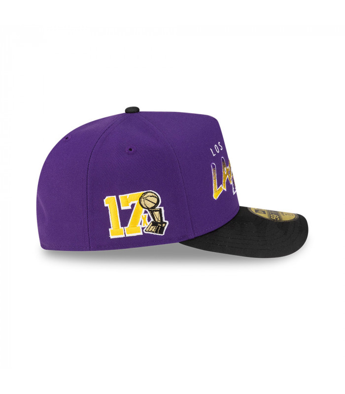 Gorra 59Fifty NBA Los Angeles Lakers NBA Past Purpura