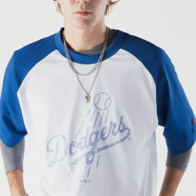 Polera MLB Los Angeles Dodgers Premium Baseball Blanco
