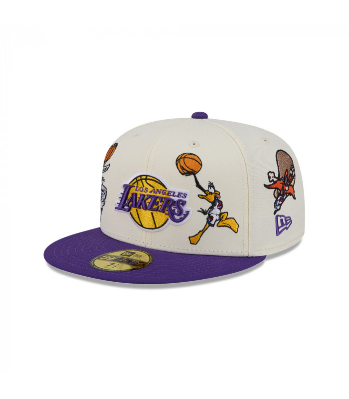 Gorra 59Fifty NBA Los Angeles Lakers Space Jam Morado