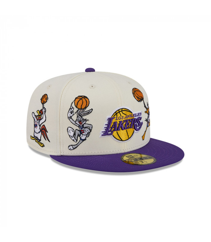 Gorra 59Fifty NBA Los Angeles Lakers Space Jam Morado