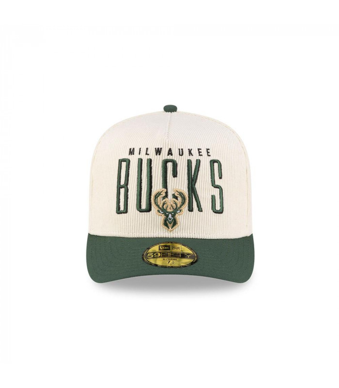 Gorra 59Fifty NBA Milwaukee Bucks NBA Past Verde