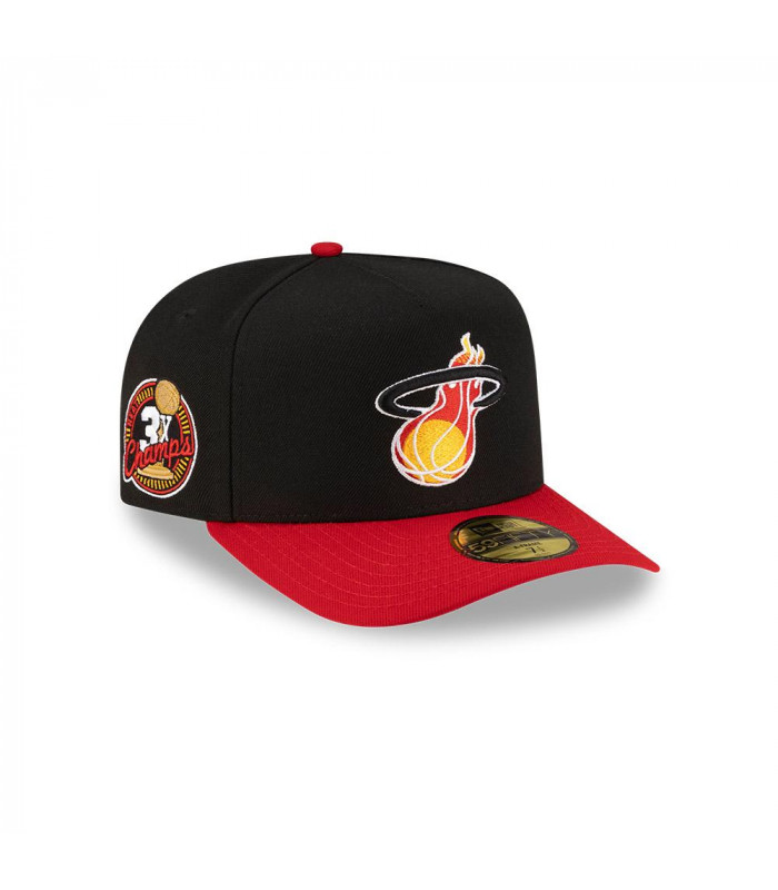 Gorra 59Fifty NBA Miami Heat NBA Past Negro