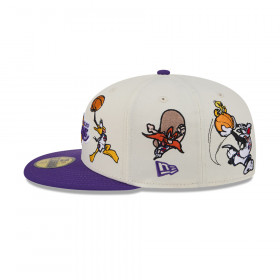 Gorra 59Fifty NBA Los Angeles Lakers Space Jam Morado