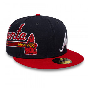Gorra 59Fifty MLB Atlanta Braves MLB Multi Logo Azul