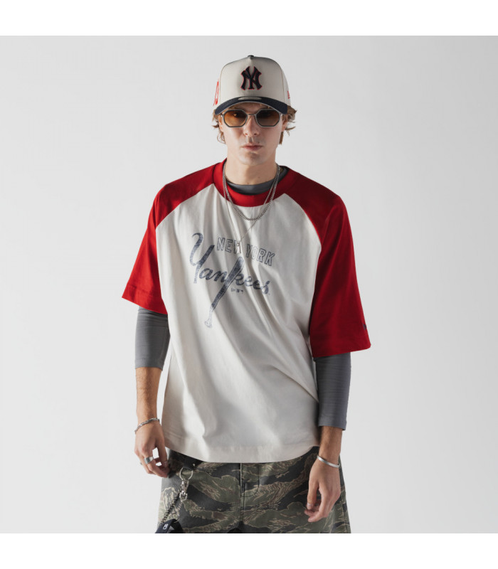 Polera MLB New York Yankees Premium Baseball Blanco