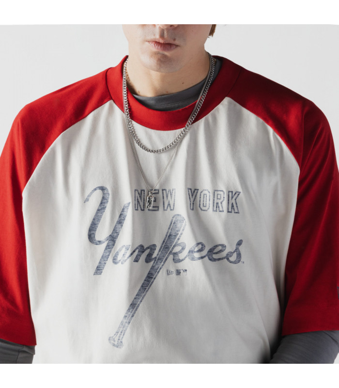 Polera MLB New York Yankees Premium Baseball Blanco