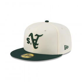 Gorra 59Fifty MLB Oakland Athletics Upside Down Blanco