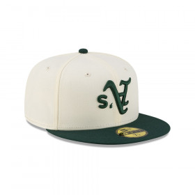 Gorra 59Fifty MLB Oakland Athletics Upside Down Blanco