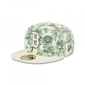 Gorra 59Fifty MLB Bos Red Sox Spring Floral 59Fifty Blanco