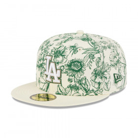 Gorra 59Fifty MLB La Dodgers Spring Floral 59Fifty Blanco